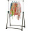 Heavy Duty Clothes Rail Rack Hanging Adjustable Foldable Collapsible Wheel Stand 5