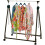 Heavy Duty Clothes Rail Rack Hanging Adjustable Foldable Collapsible Wheel Stand 3