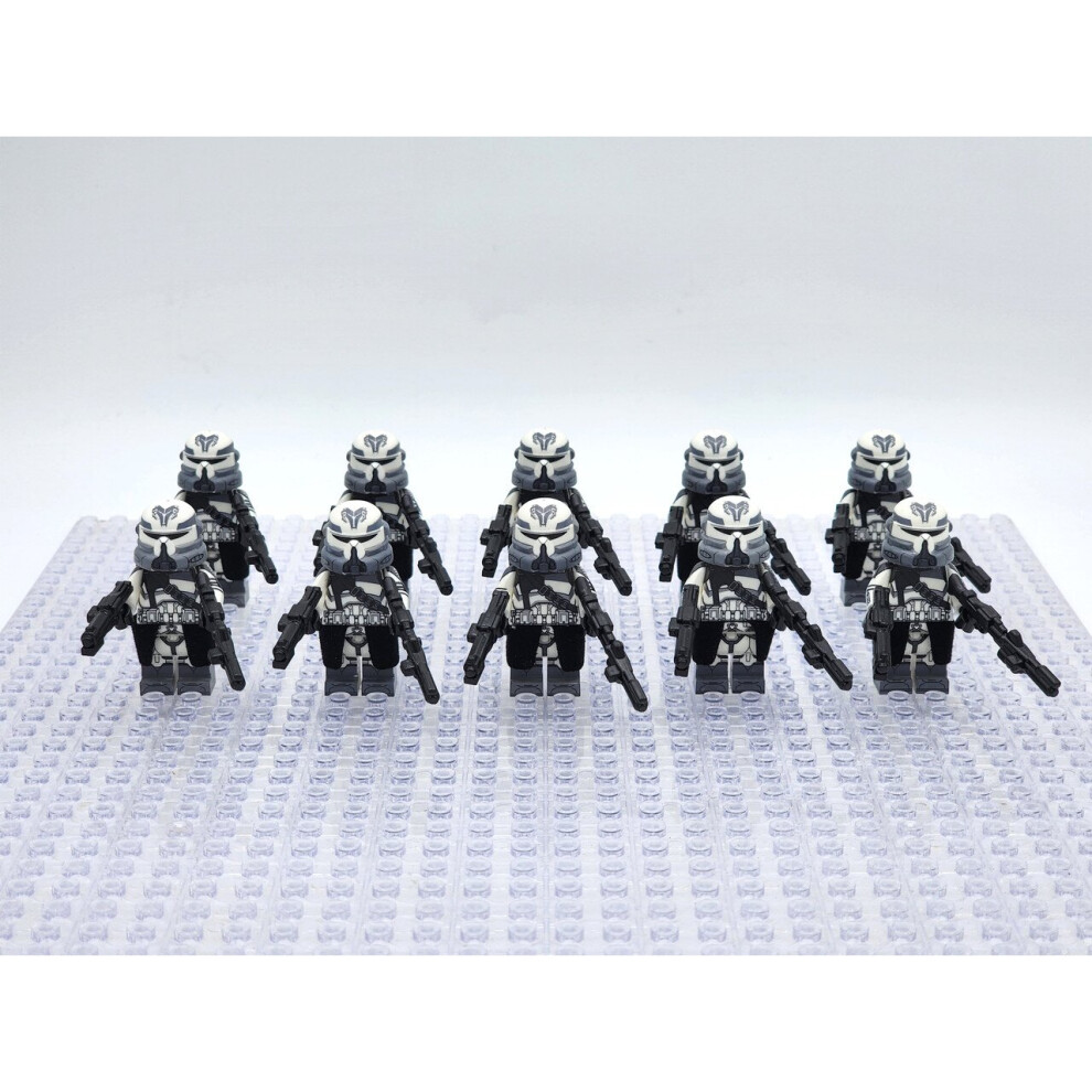 Sunvivid (Phase 2 Wolfpack Airborne Clone Troopers) Star Wars 501St Captain Rex Jesse Echo Clone Troopers Army Set Minifigures Set