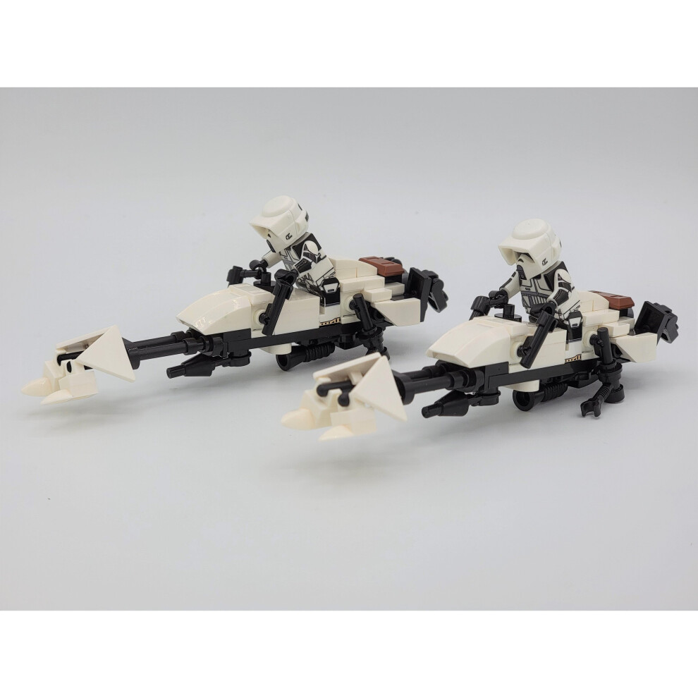 Sunvivid (Speeder Bike Scout Troopers) Star Wars 501St Captain Rex Jesse Echo Clone Troopers Army Set Minifigures Set