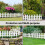 Living And Home Set of 4 Plastic Picket Garden Fence Path Border 8