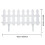 Living And Home Set of 4 Plastic Picket Garden Fence Path Border 6