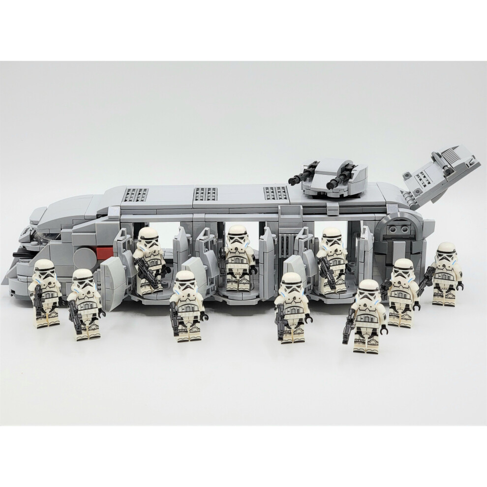 (Imperial Clone Transport Ship) Star Wars 501st Captain Rex Jesse Echo Clone Troopers Army Set Minifigures Set