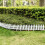 Living And Home Set of 4 Plastic Picket Garden Fence Path Border 2