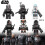 6pcs Wars Star Clone Troopers Batch Building Block Set Action Mini Figures Child 6