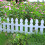 Living And Home Set of 4 Plastic Picket Garden Fence Path Border 3