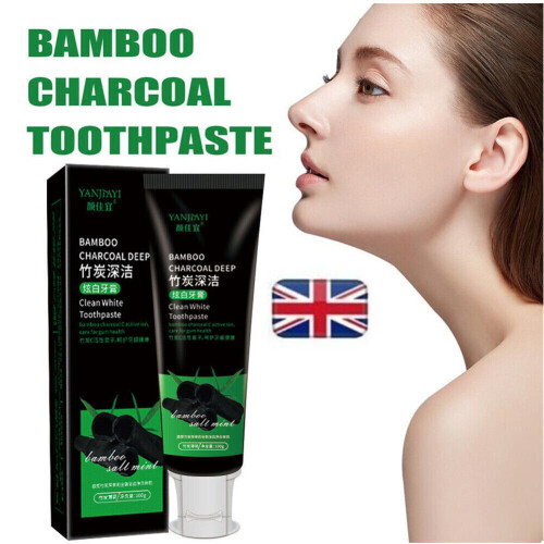 UK Bamboo Charcoal Deep Toothpaste Teeth Fluoride Free ,Clean White Toothpaste A