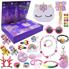 (style A) Unicorn Advent Calendar 24 Day Countdown Halloween Christmas Gift