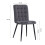 Living And Home 4Pcs Tufted Modern Armless Dining Chairs with Metal Legs 6