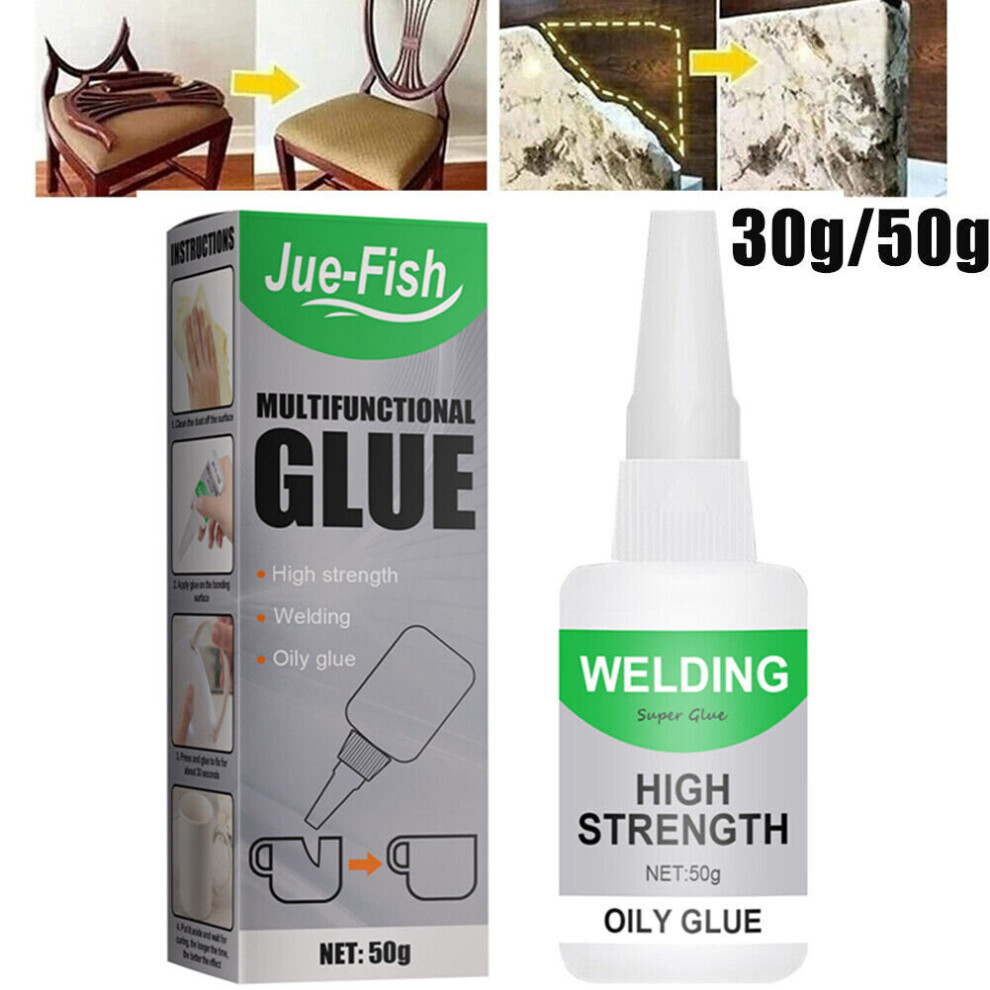 Jue-Fish High-Strength Oily Glue | Multifunctional Welding Adhesive For Metal, Glass, Plastic Â Waterproof, Fast Bond In 15Â30S, Elastic Finish 940951691097