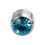 12 Pairs Steel Sterile Birthstone Ear Stud Earring 3