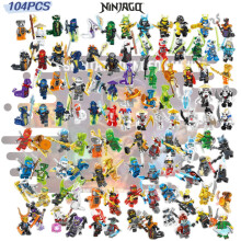 Ninjago 104pcs Building Blocks Set Mini Figures Kids Puzzle Assembly Gifts Toy