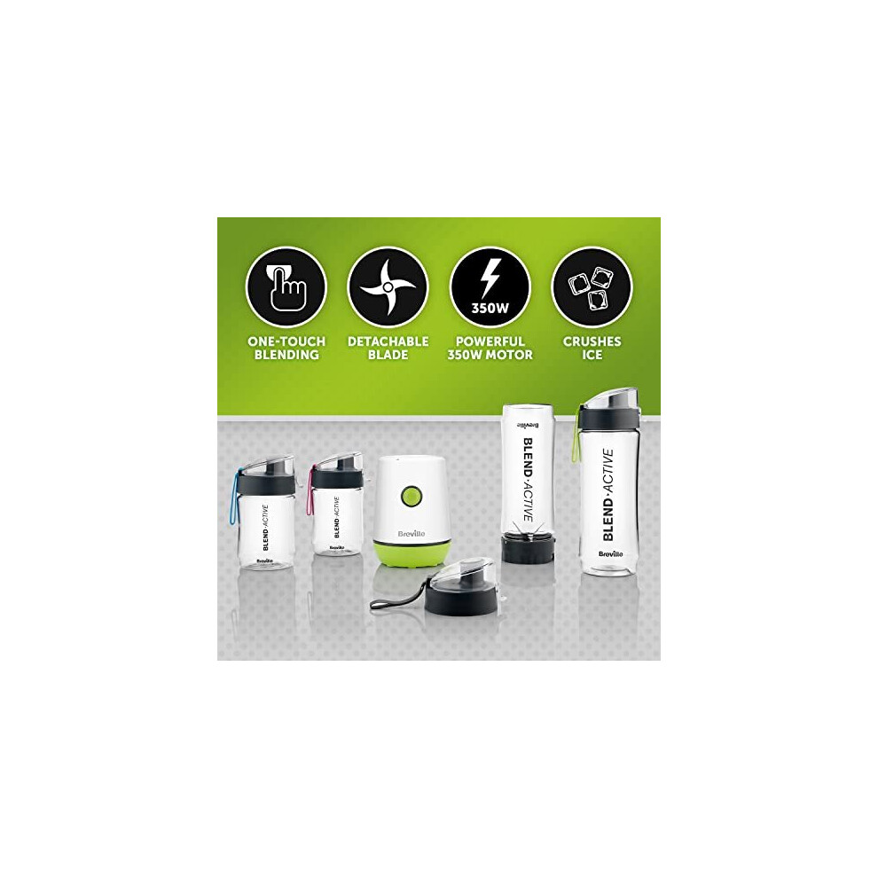 breville-blend-active-personal-blender---smoothie-maker---350w---family-pack---4-portable-blend-active-bottles--300ml---600ml----leak-proof-lids