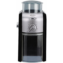 Krups GVX231 Expert Burr Grinder, Black/Silver