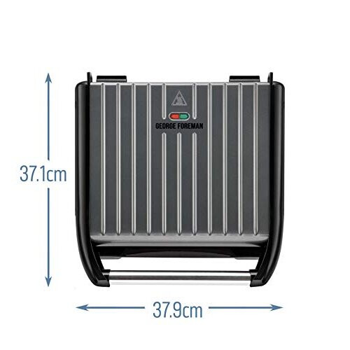 George Foreman George Foreman Large Grey Steel Grill 25051 2