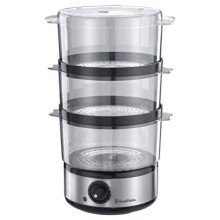 Russell Hobbs Food Collection Compact Food Steamer 14453, 7 L - Brushed Stainless Steel
