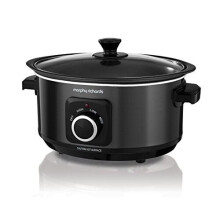 Morphy Richards 460012 Slow Cooker Sear and Stew, 3.5 Litre 163W, Black