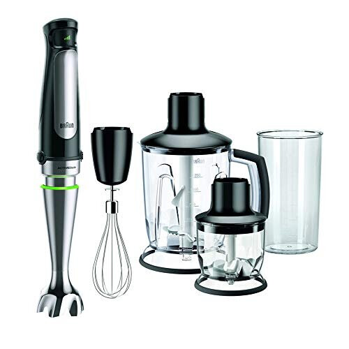Braun Braun House Hold MultiQuick 7 Black, MQ7045X Hand Blender, Mixer, ActiveBlade System, EasyClick Plus System, Splash Control