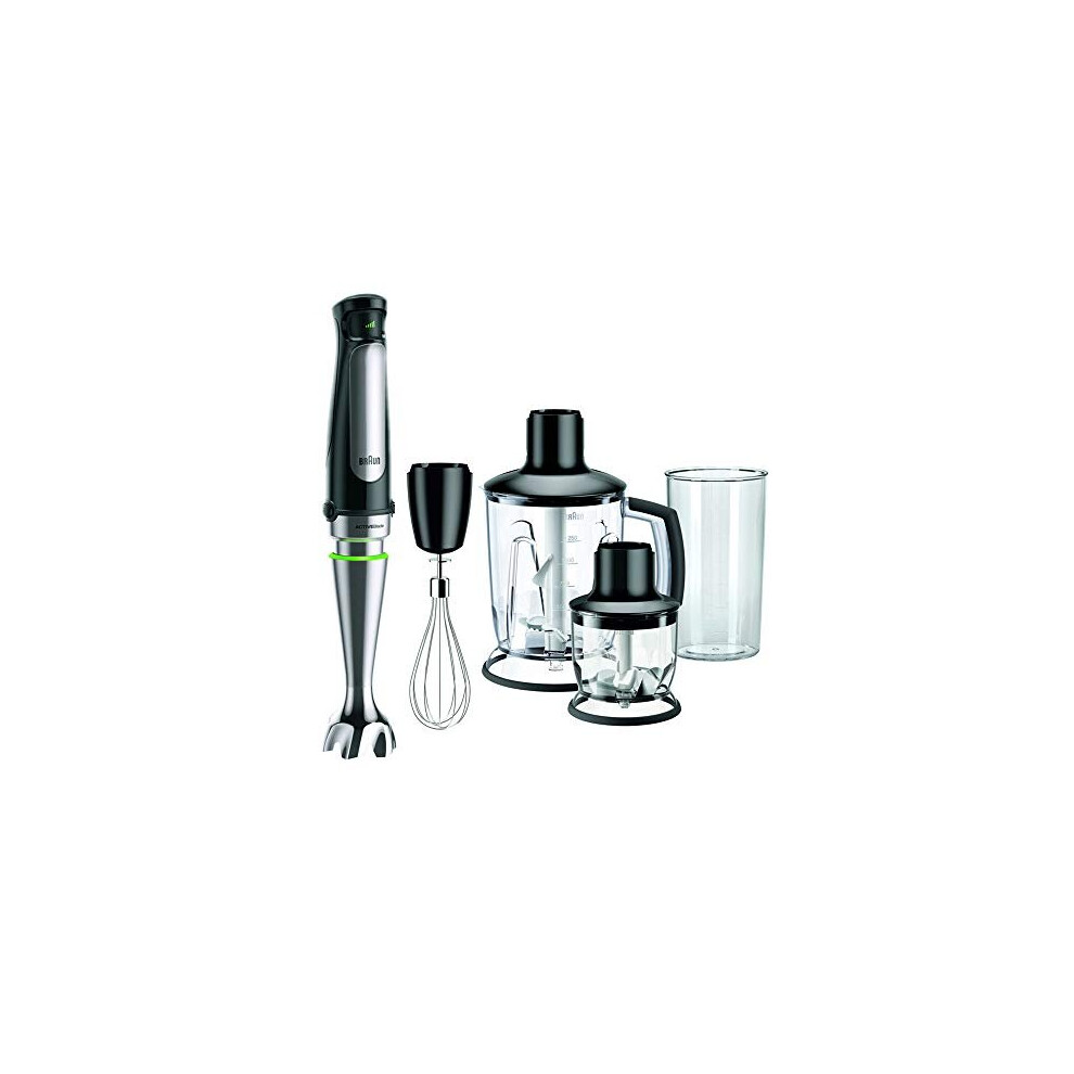 Braun House Hold MultiQuick 7 Black, MQ7045X Hand Blender, Mixer, ActiveBlade System, EasyClick Plus System, Splash Control