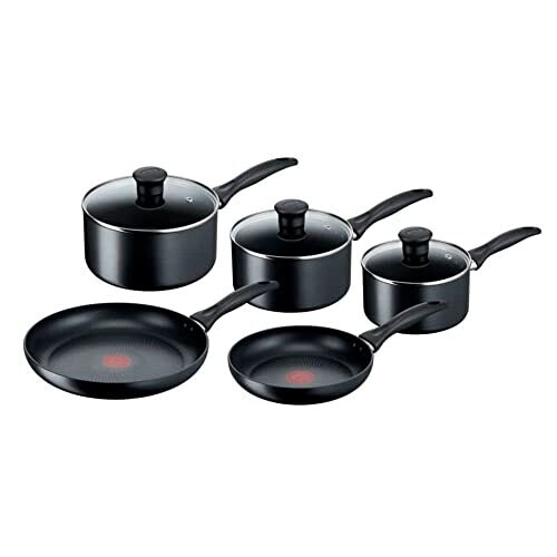 Tefal Tefal Induction Non-Stick Cookware Set, 5 Pcs - Black (G155S544) 1