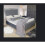 Plush velvet bedframe with crystal borders in a luxurious model 2