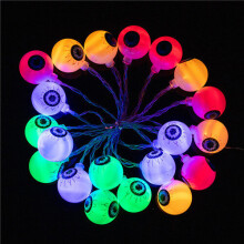 (Coloured eyeballs, 3 M) String Lights for Halloween Decorations Outdoor and Indoor