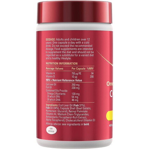 Seven Seas Seven Seas Cod Liver Oil Tablets Omega3  4 Months Supply 120 Capsule 1