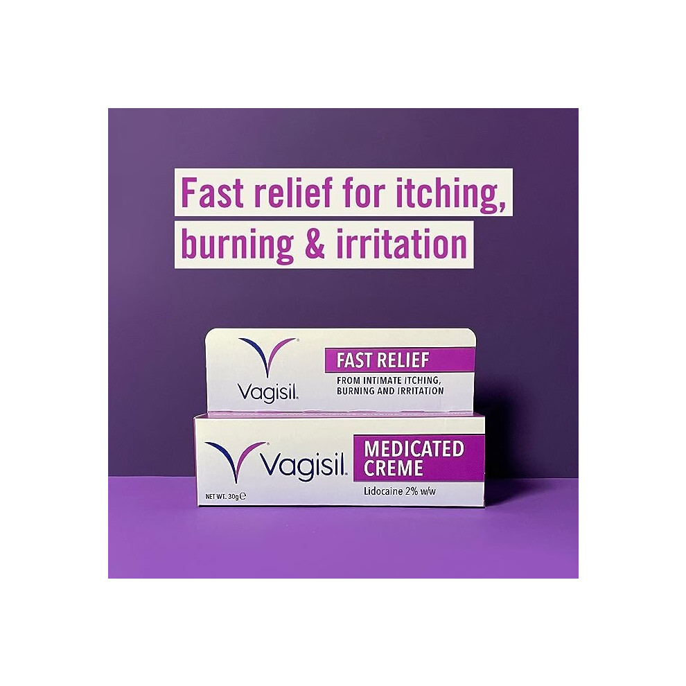 VAGISIL Medicated CrÃ¨me For Women Relief from Intimate Itch 30g