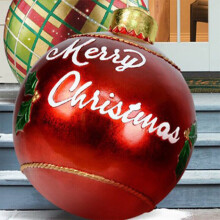 (C) Inflatable Christmas Ball PVC Xmas Tree Baubles Party Wedding Decoration