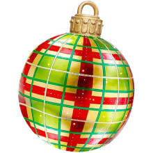 (F) Inflatable Christmas Ball PVC Xmas Tree Baubles Party Wedding Decoration