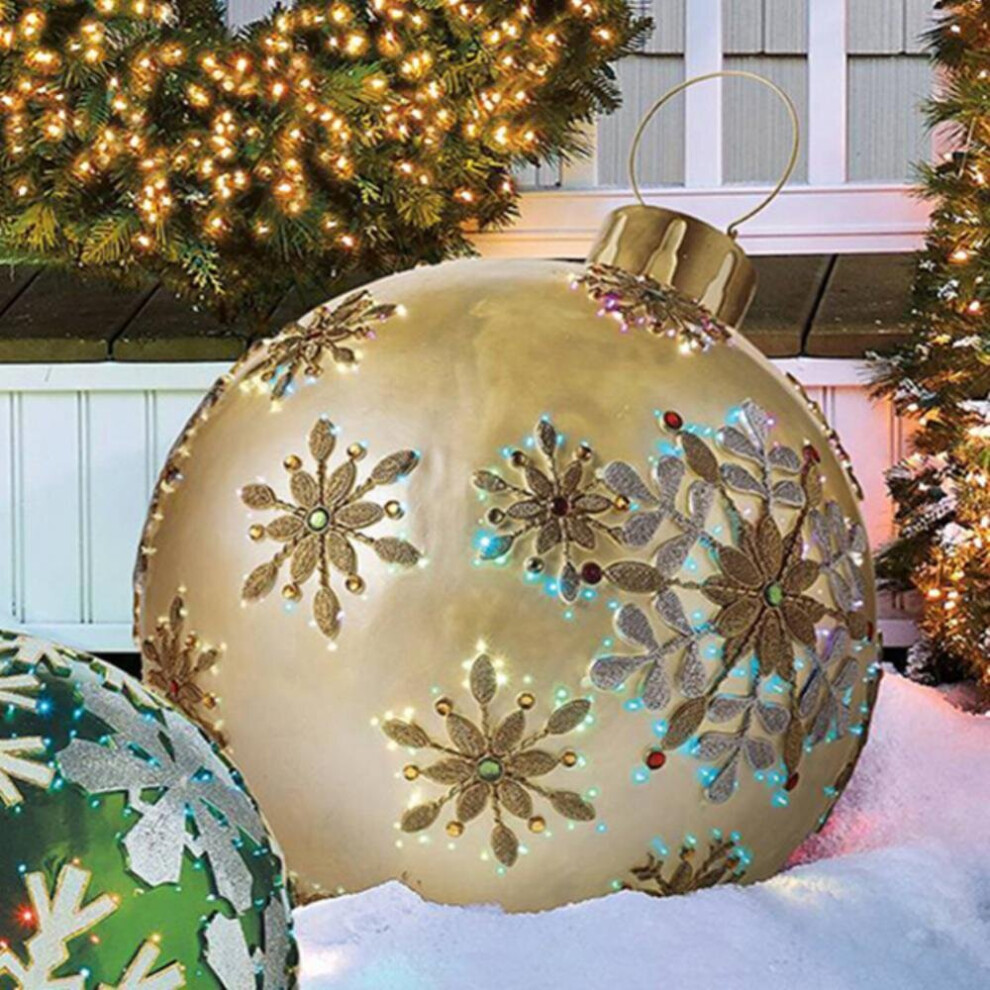 (G) Inflatable Christmas Ball PVC Xmas Tree Baubles Party Wedding Decoration