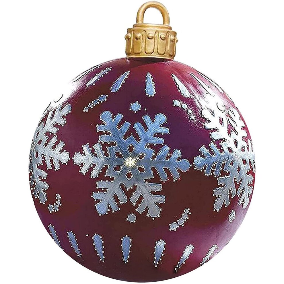 (D) Inflatable Christmas Ball PVC Xmas Tree Baubles Party Wedding Decoration