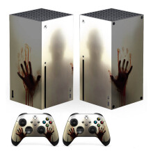 XBOX SERIES X Skin Decal Sticker Creepy Hand Ghost Behind The Glass