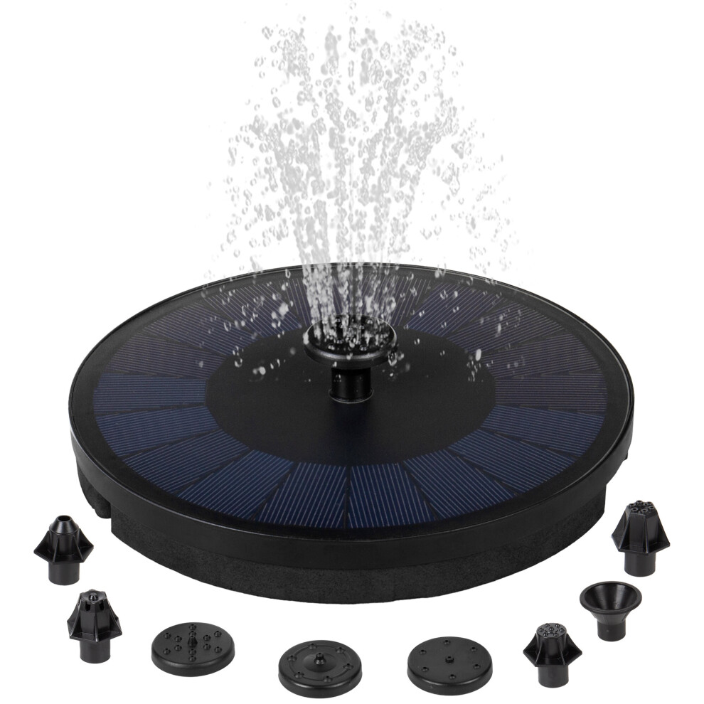 Solar Water Fountain Floating Water Pump Garden Bird Bath