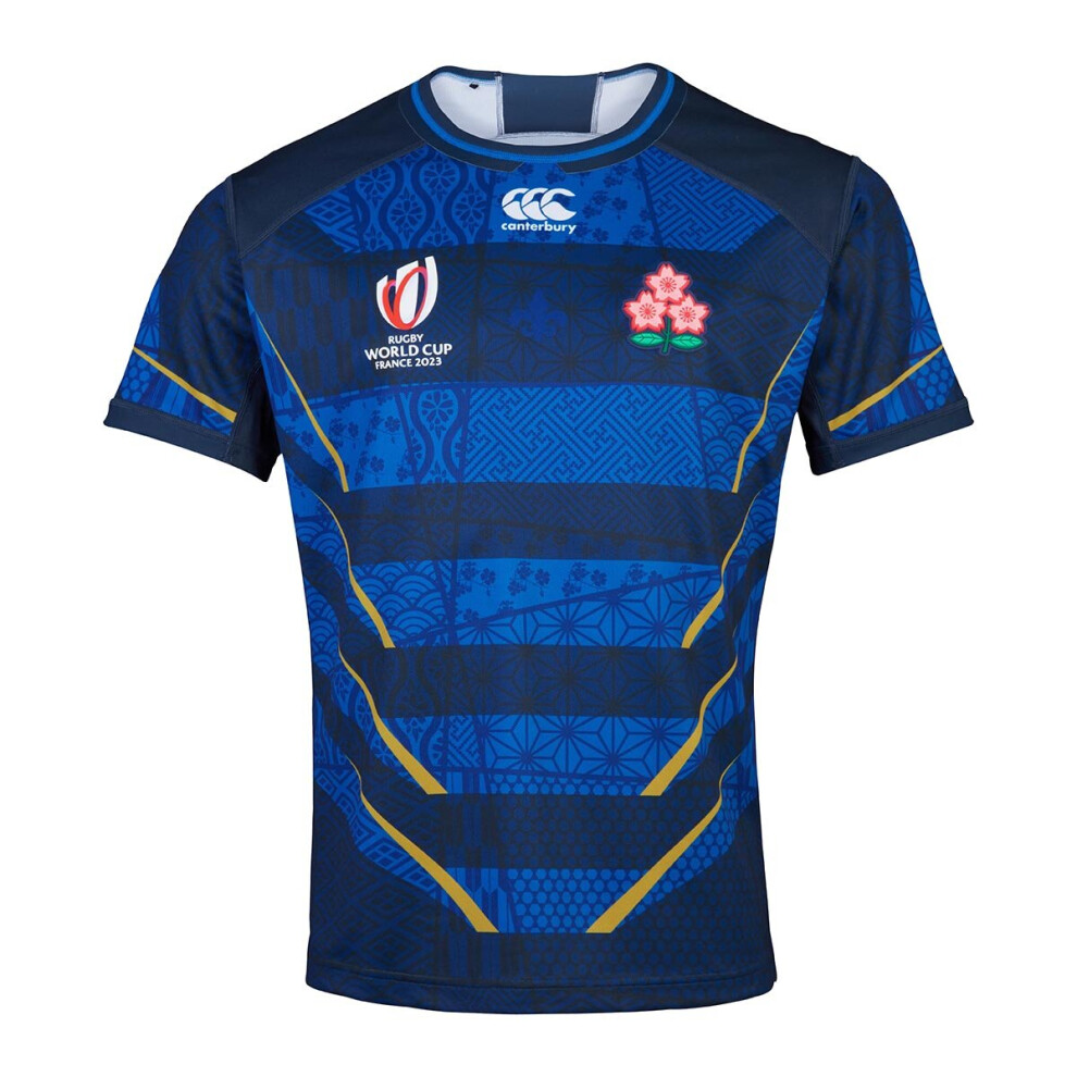 (S) 2023 Rugby World Cup Japan Alternate Rugby Shirt Jersey Blue