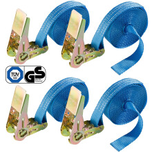 AREBOS 10 x Rachet Tie Down Straps CargoTrailer Tie Down Straps 6m x 25mm 800daN