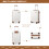 (Cream) 3Pcs 19+24+28 Inch ABS Hard Shell Suitcase Set With Spinner 4 Wheels 13
