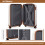 (Cream) 3Pcs 19+24+28 Inch ABS Hard Shell Suitcase Set With Spinner 4 Wheels 12