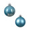 48 Sugar Blue Baubles Shatterproof Christmas Tree Hanging Decs 6cm 5
