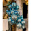48 Sugar Blue Baubles Shatterproof Christmas Tree Hanging Decs 6cm 6