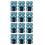144 Sugar Blue Baubles Shatterproof Christmas Tree Hanging Decs 6cm 2