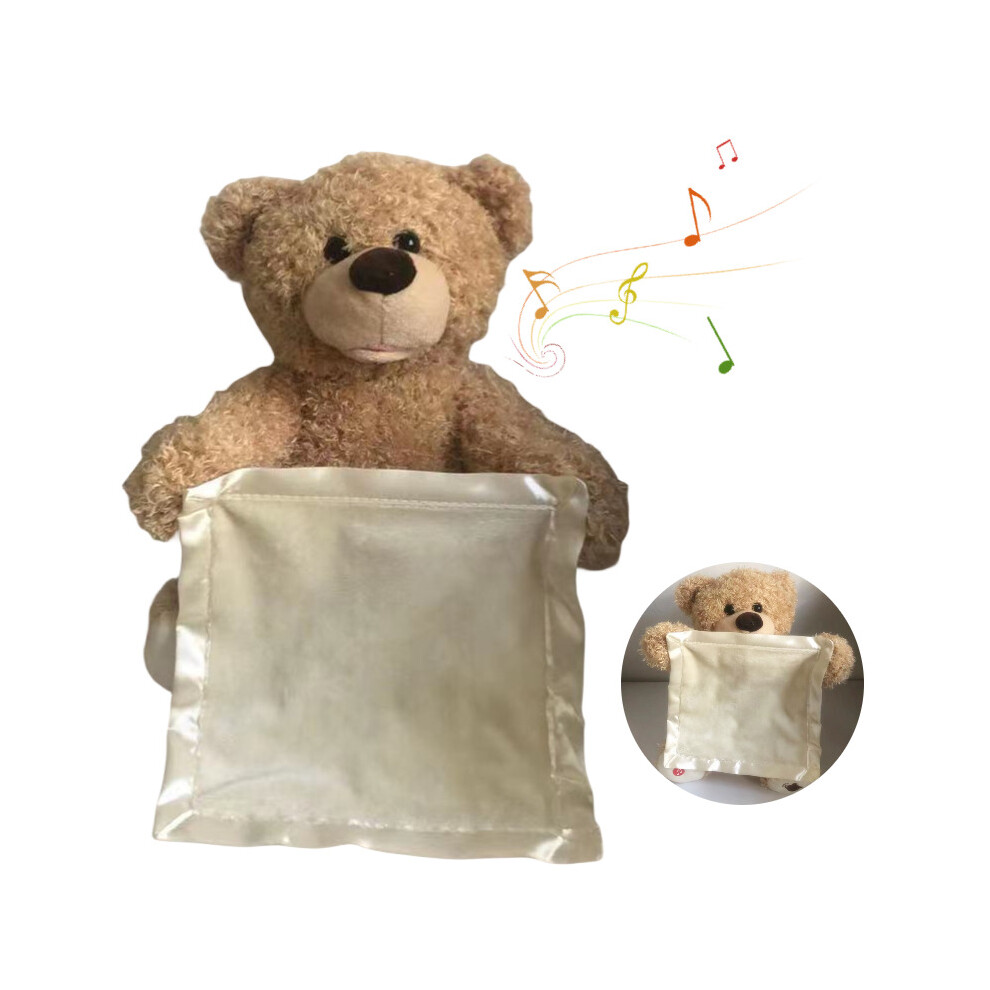 Teddy Talking Bear Plush Toy Hide And Seek Kids Interactive Doll Gifts Birthday