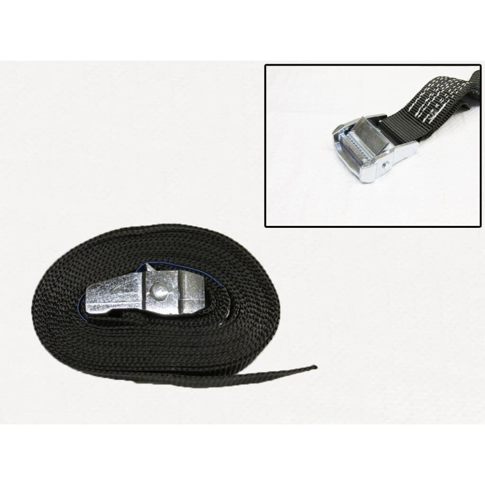 Cambuckle Tie Down Straps Black 35Mm 700Kg 5M (Lashing Strap Secure Hold Cam) 600988501942