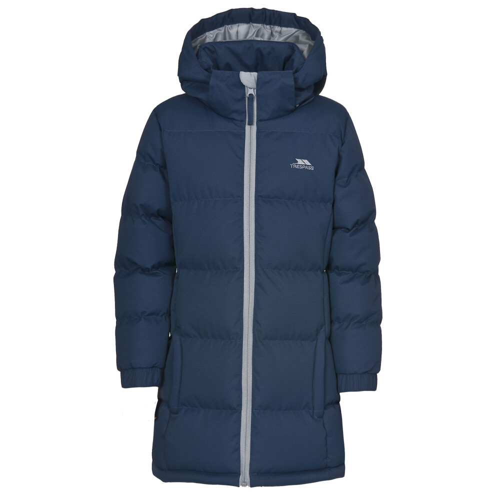 (2-3 Years, Navy Tone) Trespass Girls Padded Jacket Hooded Tiffy