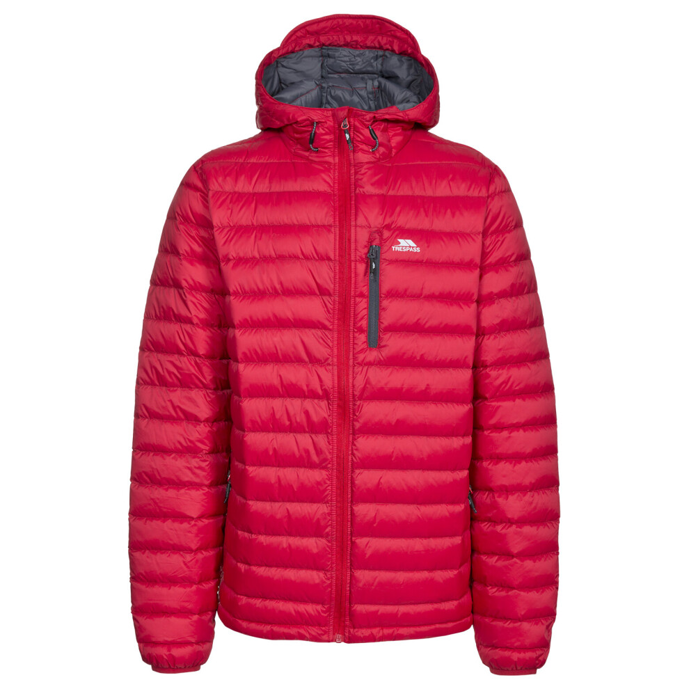 (S, Red) Trespass Mens Down Jacket Packaway Digby