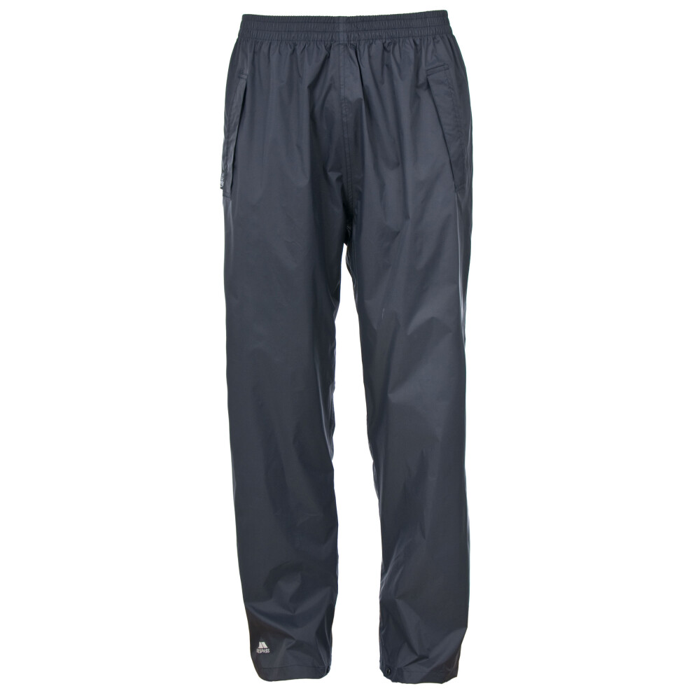 (M, Flint) Trespass Unisex Waterproof Trouser Packaway Qikpac