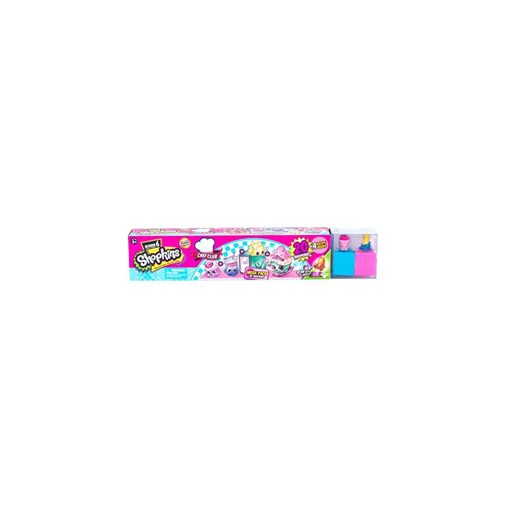 Shopkins Season 6 Chef Club Mega Pack  Collectible Toy with Over 20 pcs