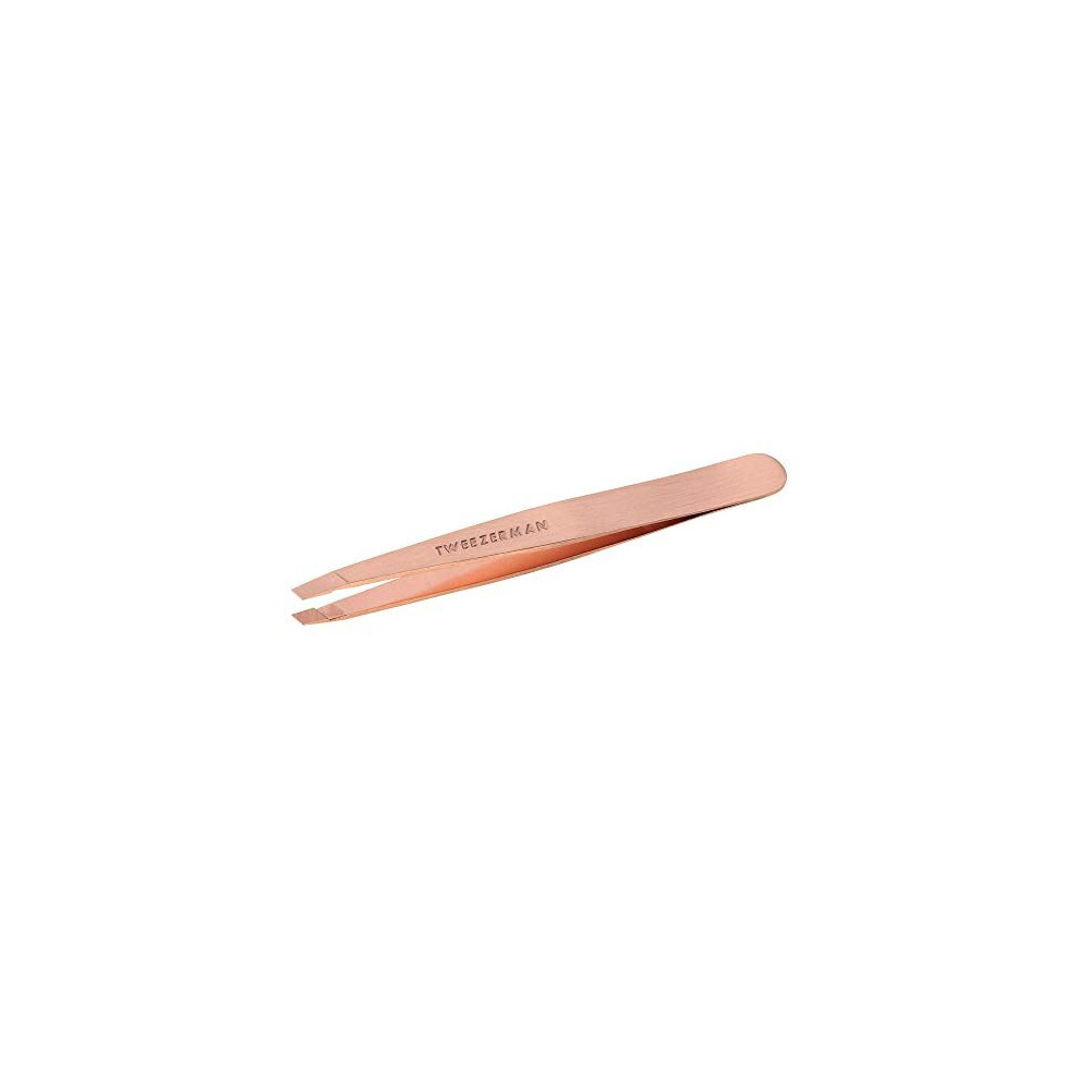 Tweezerman Rose Gold Slanted Tweezer Model No. 1256-RGR