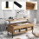 Costway Lifting Tabletop Coffee Table w/ Open Shelves & Large Compartment Home 6