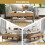 Costway Lifting Tabletop Coffee Table w/ Open Shelves & Large Compartment Home 3